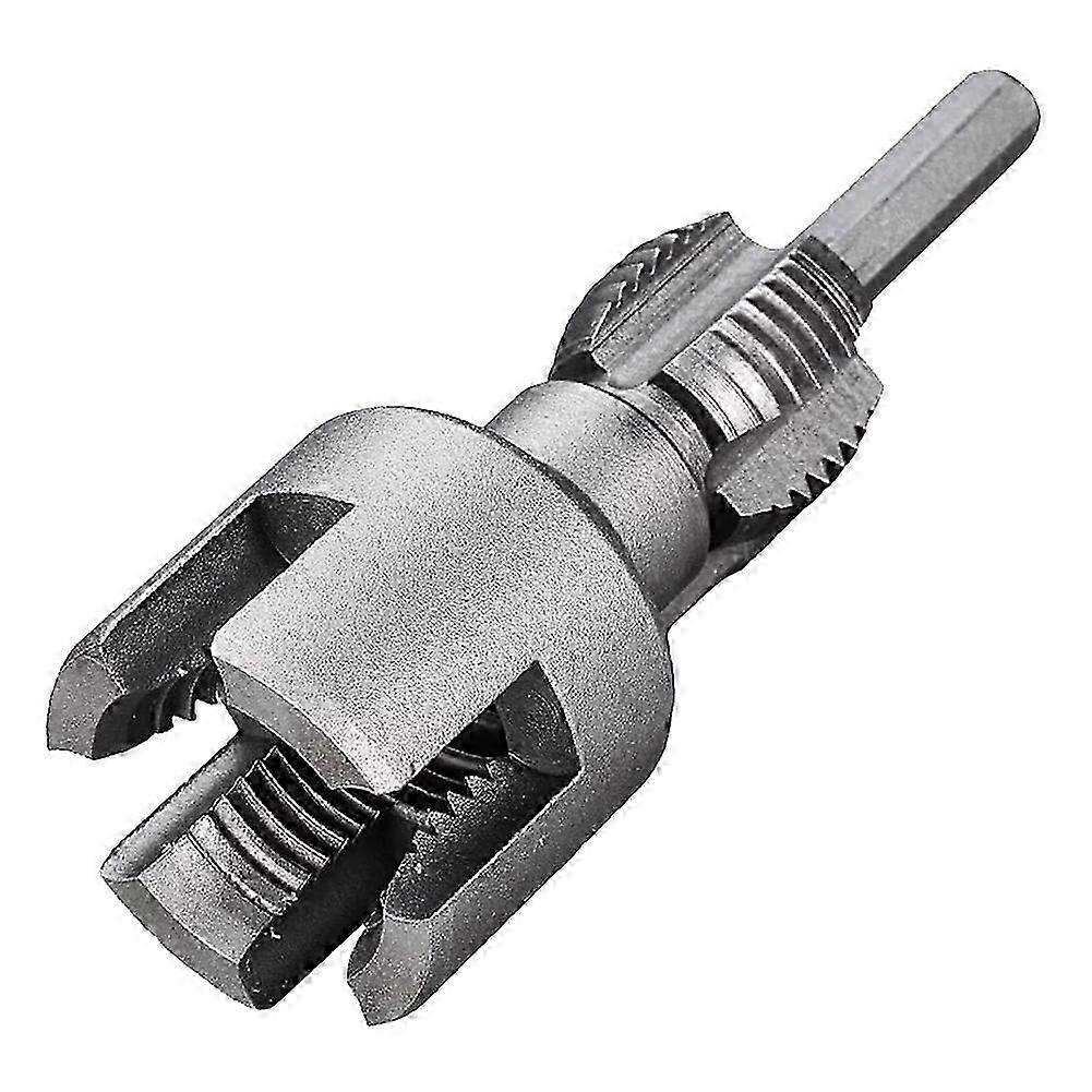 Integrated Internal & External Pipe Threading Tool, Electric Drill Compatible Pvc Pipe Threader Kit, 1/2inch