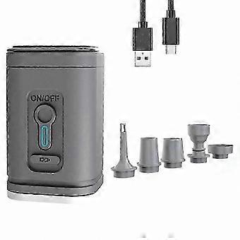 Pompe à air électrique portable rechargeable par USB avec lumière LED 0,5 PSI pour le camping, la randonnée et les activités de plein air. Gonfleur/dégonfleur