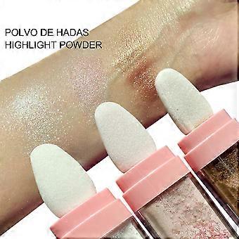 3 Colores Polvo De Hadas Ilumina Fairy Highlight Patting Powder, Polvo De Hadas HANDAIYAN Body Ilumina el Colorete Facial Tridimensional Natural Fa