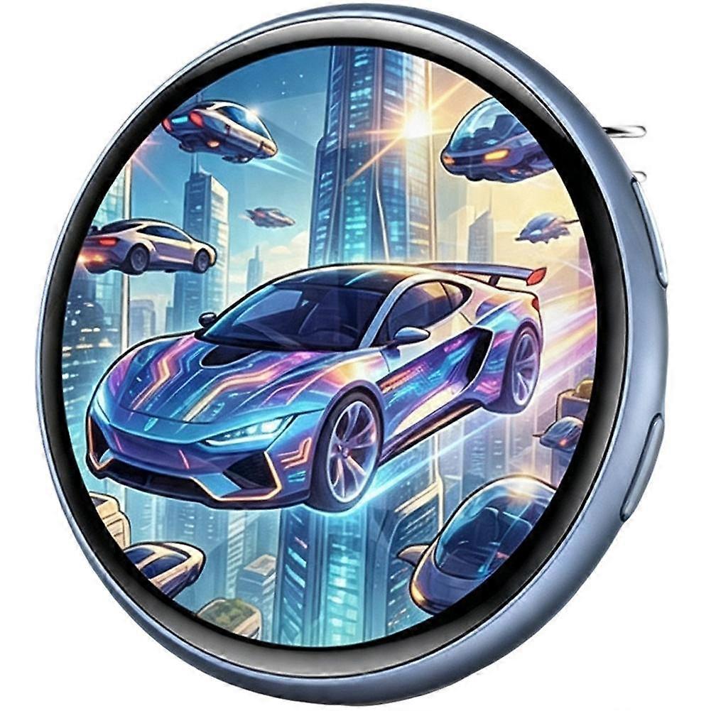 Crachá eletrônico com tela sensível ao toque IPS de 1,5 polegadas para crachá eletrônico de anime, broche Bluetooth, ABS