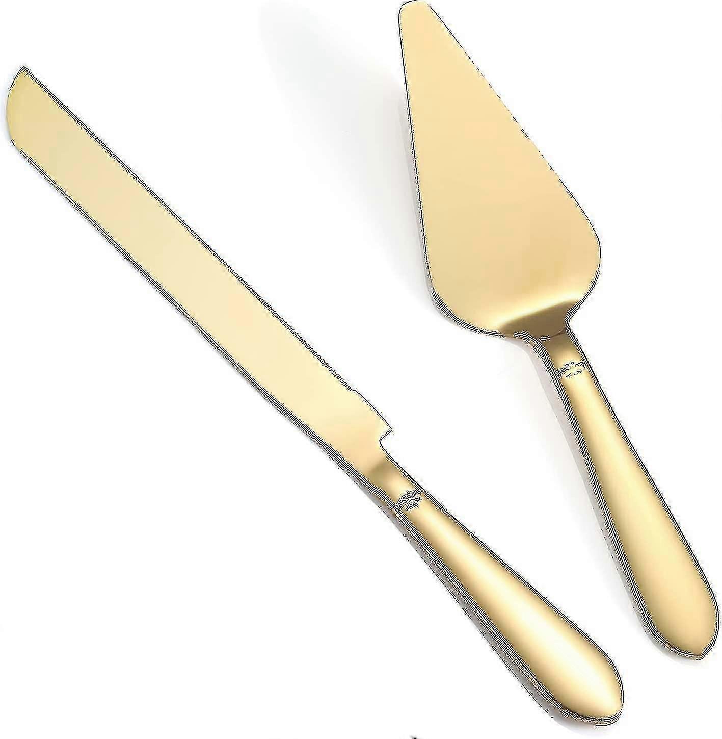 Wedding Cake Cutting Set, Elegant Cake Knife And Server Set, Thickened Stai