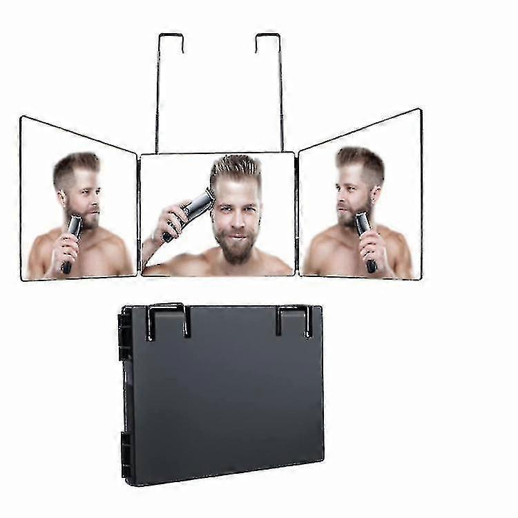 Retractable Hanging Three-sided Folding Vanity Mirror