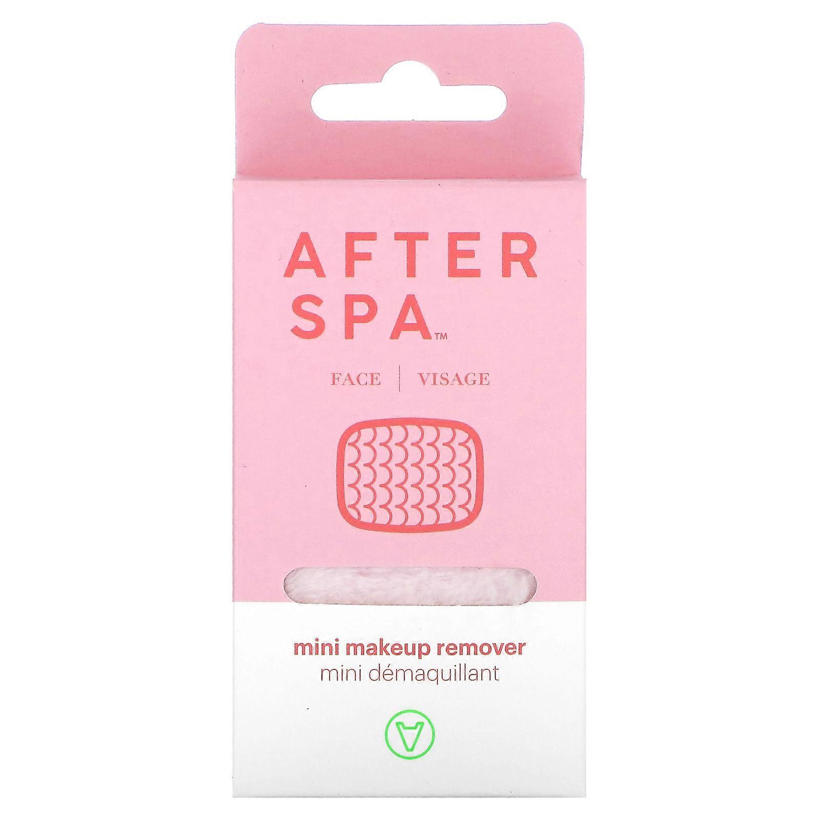 7 x AfterSpa, Mini Makeup Remover, Pink, 1 Cloth