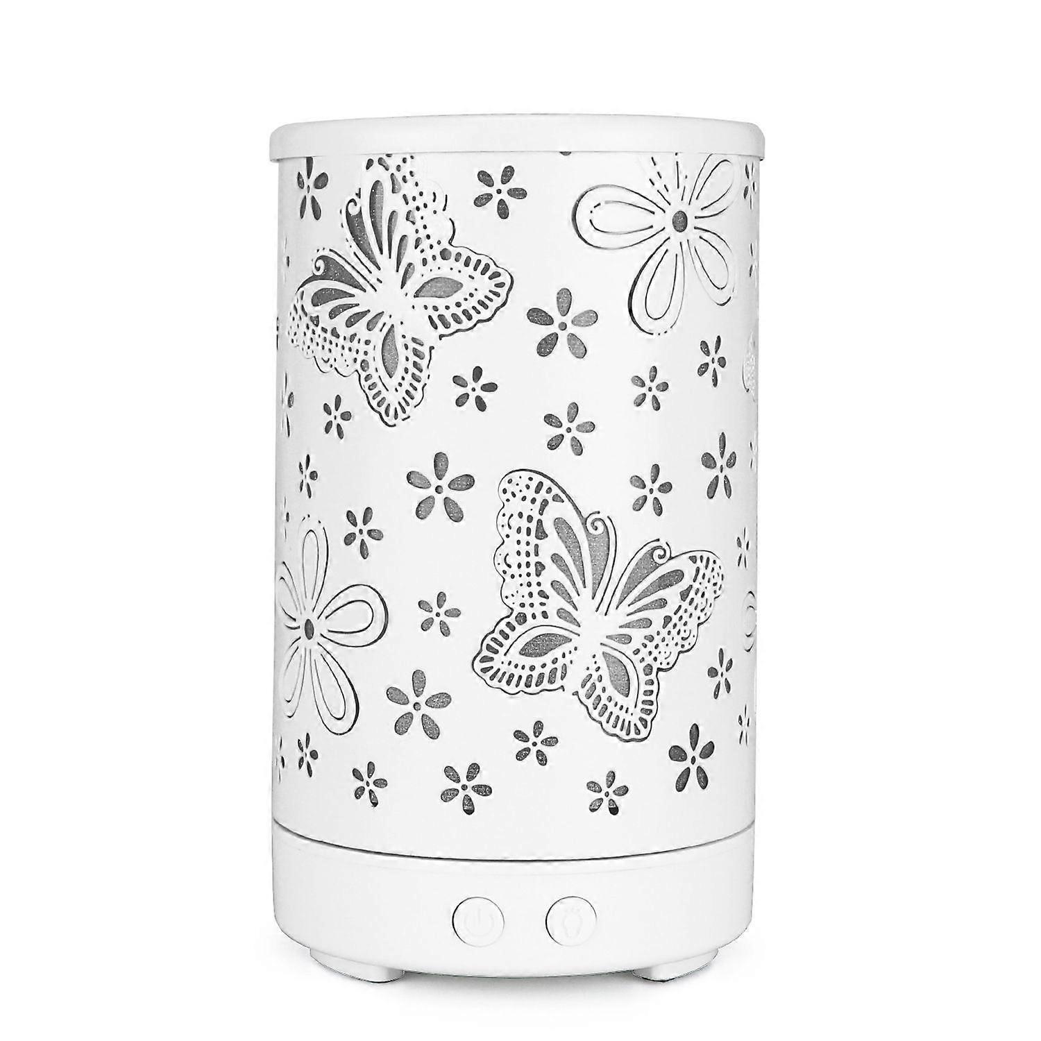 pc Essential Oil Diffuser, Aromatherapy Diffuser Humidifier, 100ML, 7 Lights, USB Plug-in for Use, Butterfly Design
