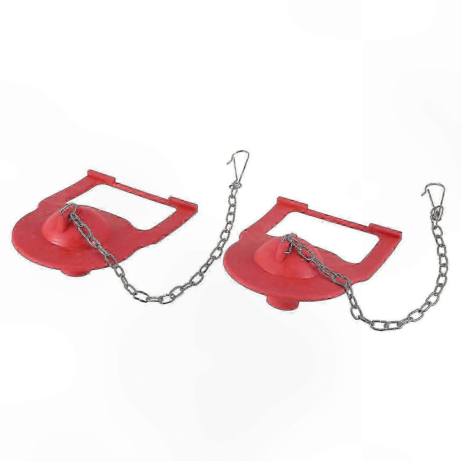 2-Pack 2" Universal Toilet Flapper Replacement for Shark-Fin Design