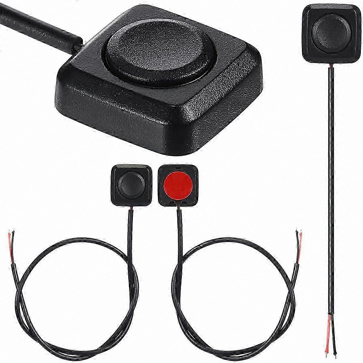 4-Pack Mini Push Button Switches, Momentary ON/OFF Surface Mount for 12V/24V Applications