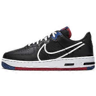 Nike Air Force 1 Low React Negro Blanco Rojo Gimnasio Azul Gimnasio CT1020-001