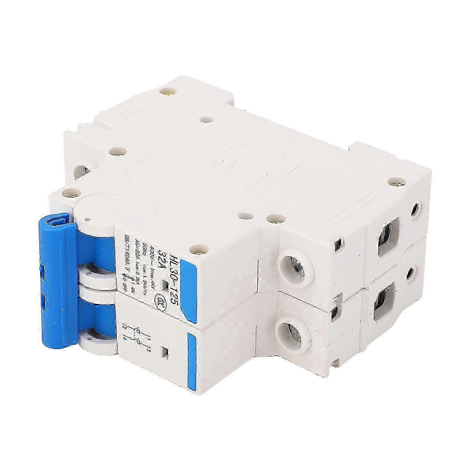 2P 32A 400V Isolating Switch with Shunt Release Flame Retardant