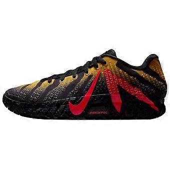 Nike x Jurassic Park Ja 3 Låga basketskor i konstläder för herr, svart, gul, röd, IU7239-001