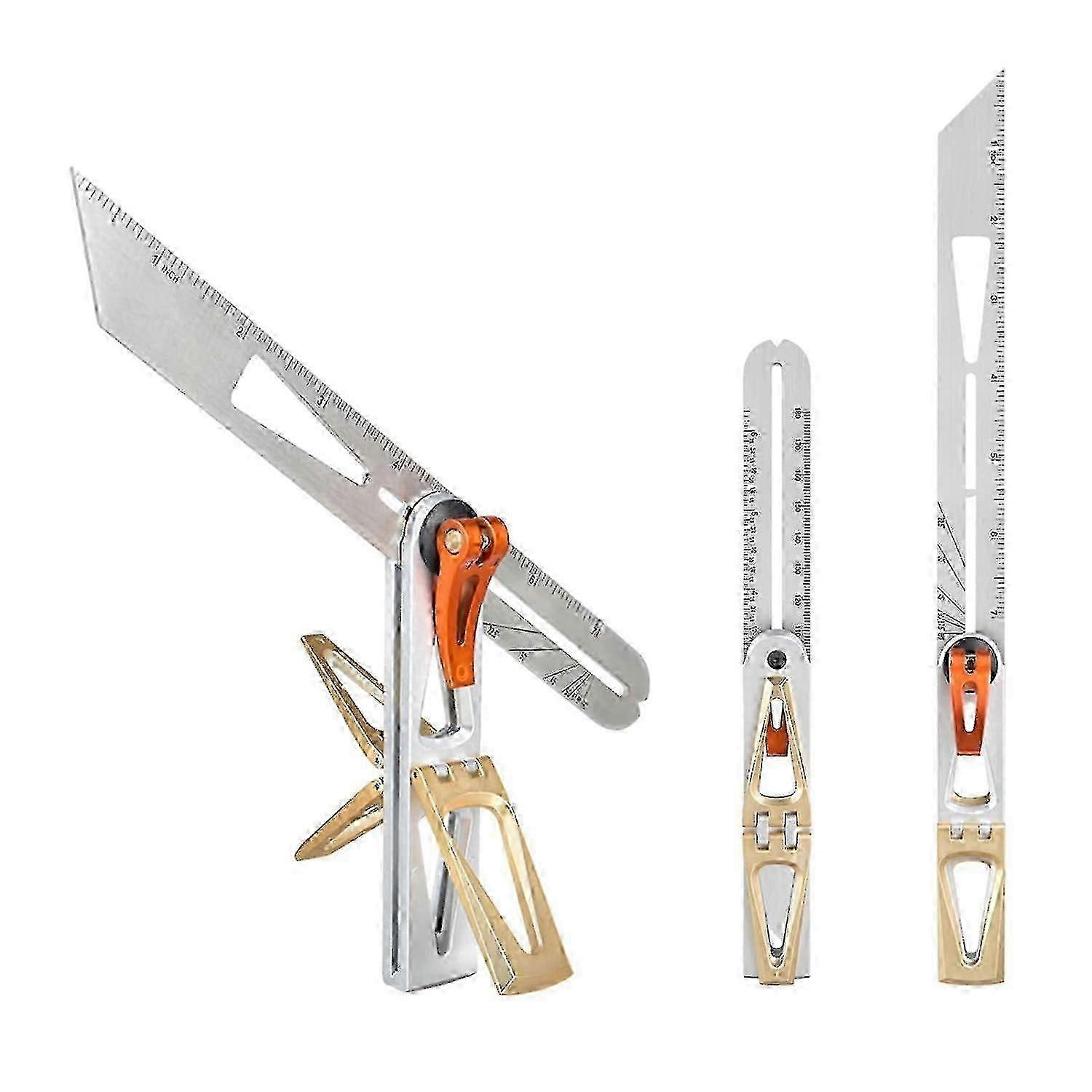 Stainless Steel Multi-Angle Scriber Ruler