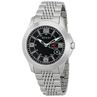 Gucci Watch cab. 126xl ESR. musta kello miehille analoginen kvartsi ruostumattomasta teräksestä ranne koru YA126201