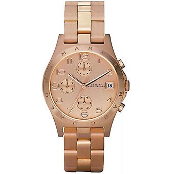 Marc by Marc Jacobs Henry Quartz Analog Women's Watch with Stainless Steel Bracelet In Gold Plated MBM3074