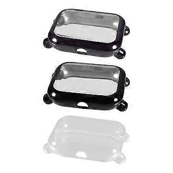 Anti-Scratch Watch Protective Case Tpu for Watch 3Pcs Black Replacement Shell