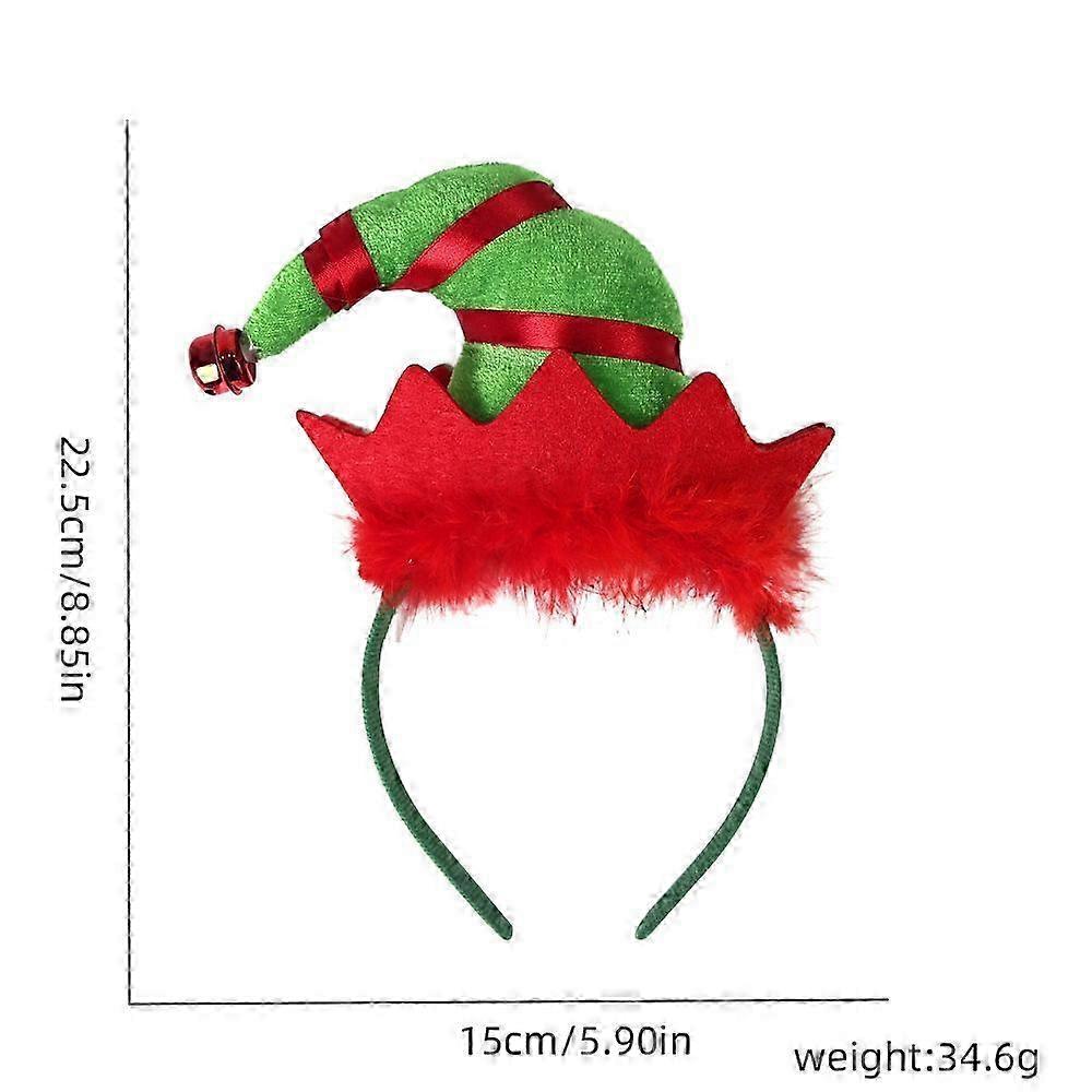 Festive Patchwork Elf Headband