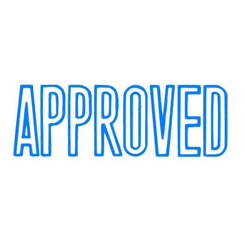 APPROVED X Stamper Self Inking Message Stamp Ergonomic Handle Durable Material