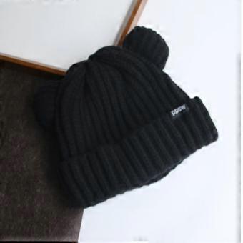 Wintermuts met kattenoren, warm en dik, gebreid, geschikt voor dames. Modieuze wollen muts voor dames en studenten.