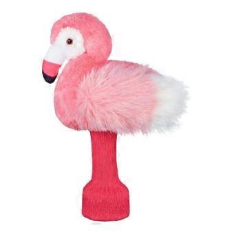 Practical Golf Club Head Cover with Pink Flamingo Design Golf Putter Headcover PU Texture Suitable for Club Protection