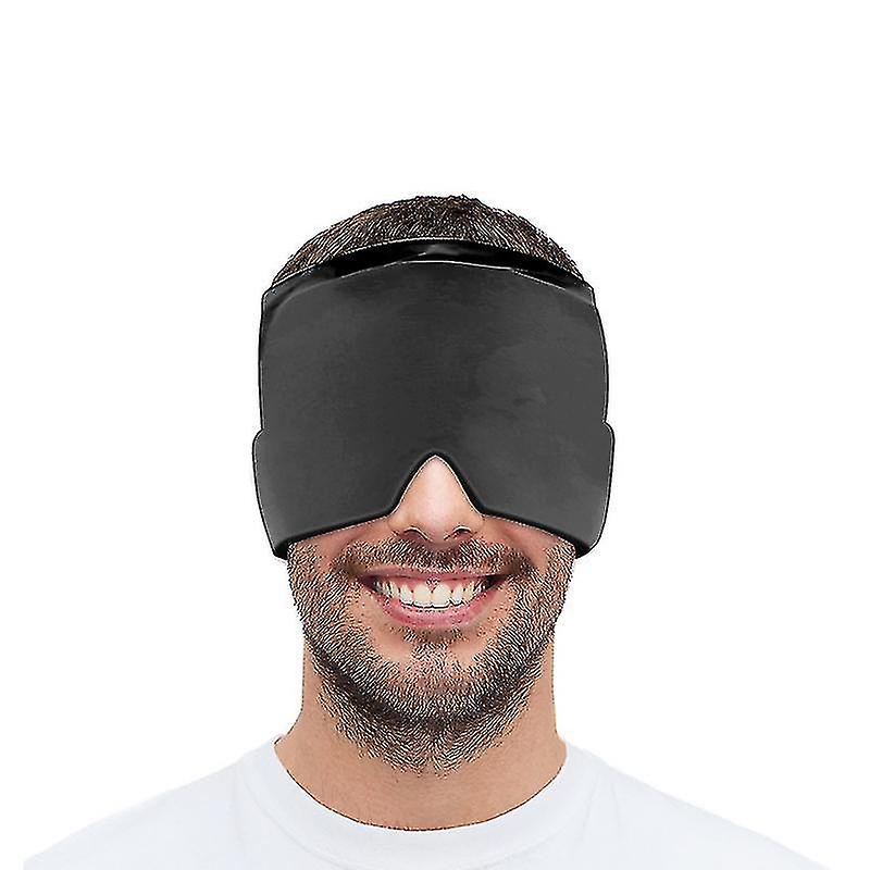 Mal di testa Emicrania Sollievo Cappello Nero-