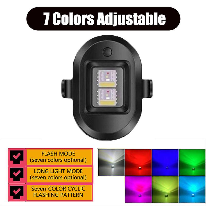 Universal Strobe Warning Light 7 Color Led Emergency Lights Bike Accessories