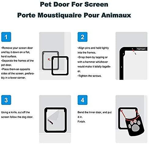 View of Pet Door Cat Microchip Pet Door Door For Large Dogs Pet Door For Screen ...