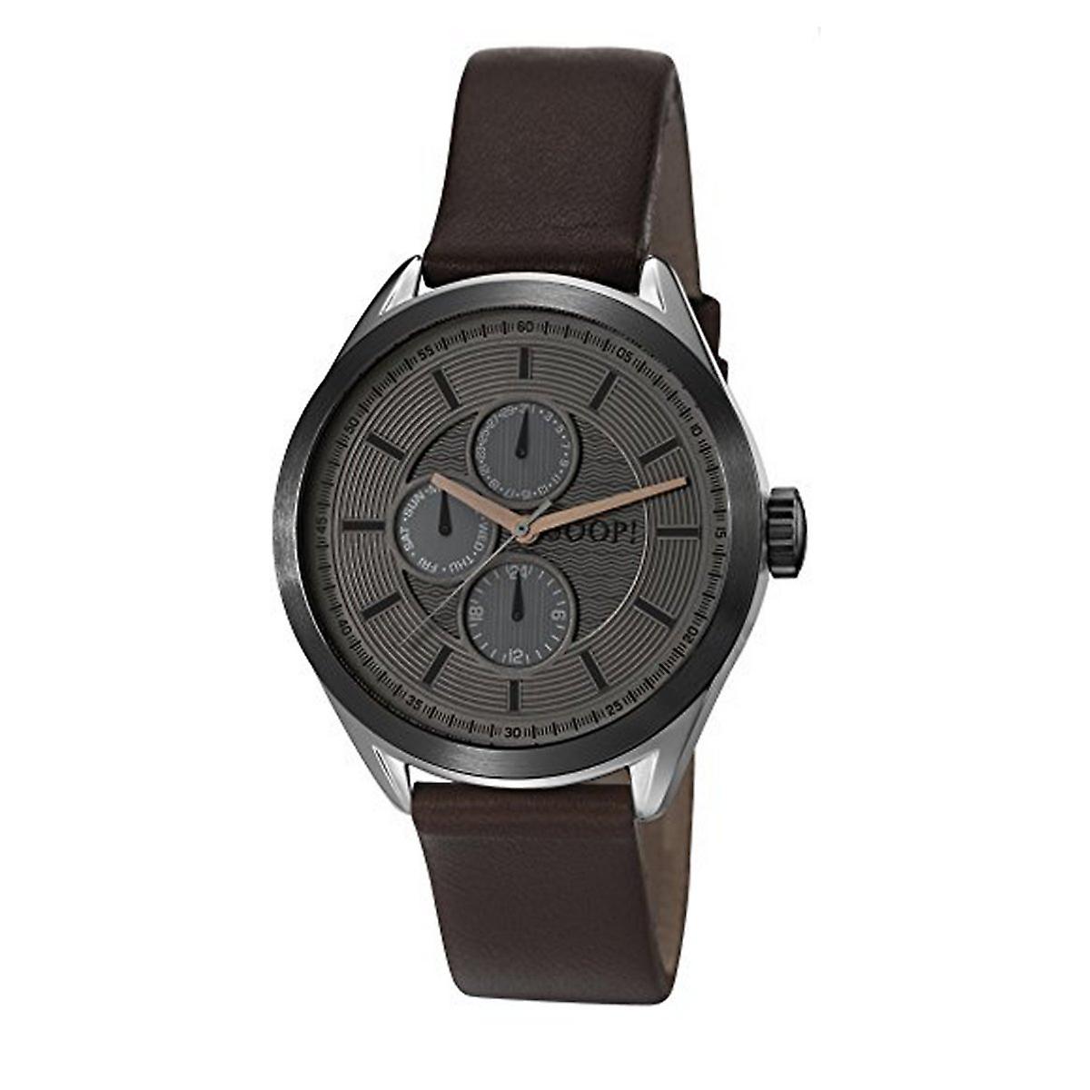 Joop Herren Uhr Armbanduhr JP101611003 George Analog Quarz Leder