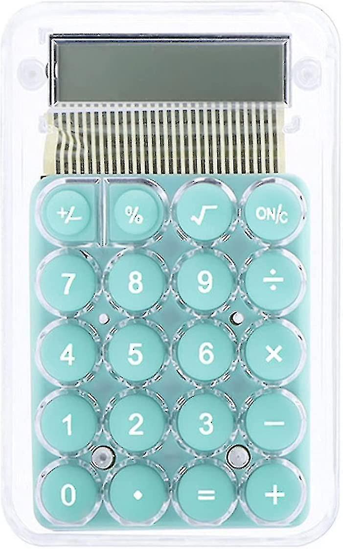 Cute Cartoon Transparent Calculator Students 8 Digit Standard Function Desktop Electronic Calculator