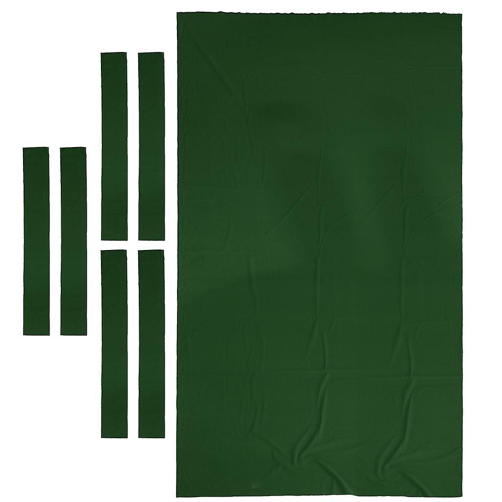 8ft/7ft Billiard Pool Table Cloth Snooker Felt Cushion Replacement 7ft Green