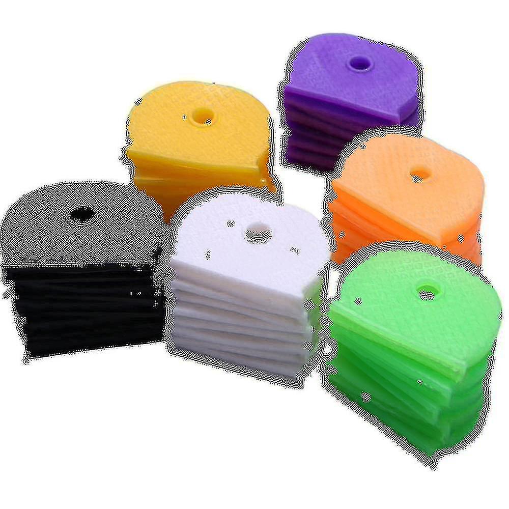 30 Pack Coloured Key Top Covers Head/caps/tags/id Markers Mixed Toppers