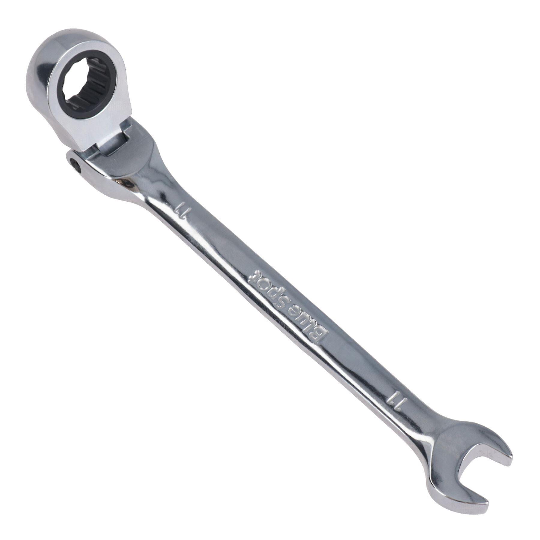 11mm Metric Flexible Combination Ratchet Spanner Wrench Bi-Hex 12 Sided