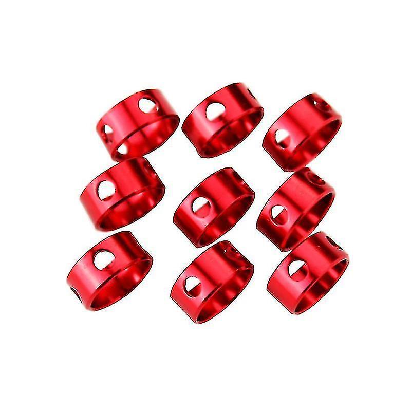 20個のアルミニウム合金テントリングコードテンショナーキャンプハイキングバックパッキングピクニックシェルターシェード