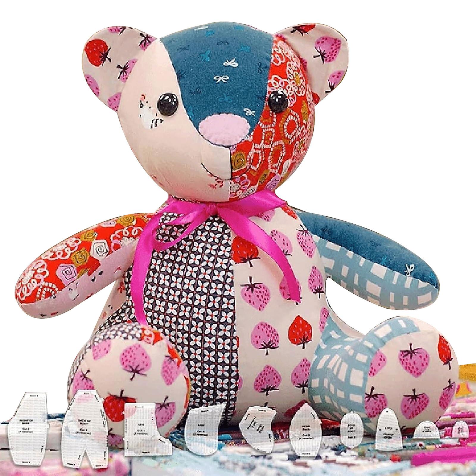 2024 NEW,10PCS Memory Bear Template Ruler Set(10 PCS) EASY BEGINNER TEDDY,Fast Shipping