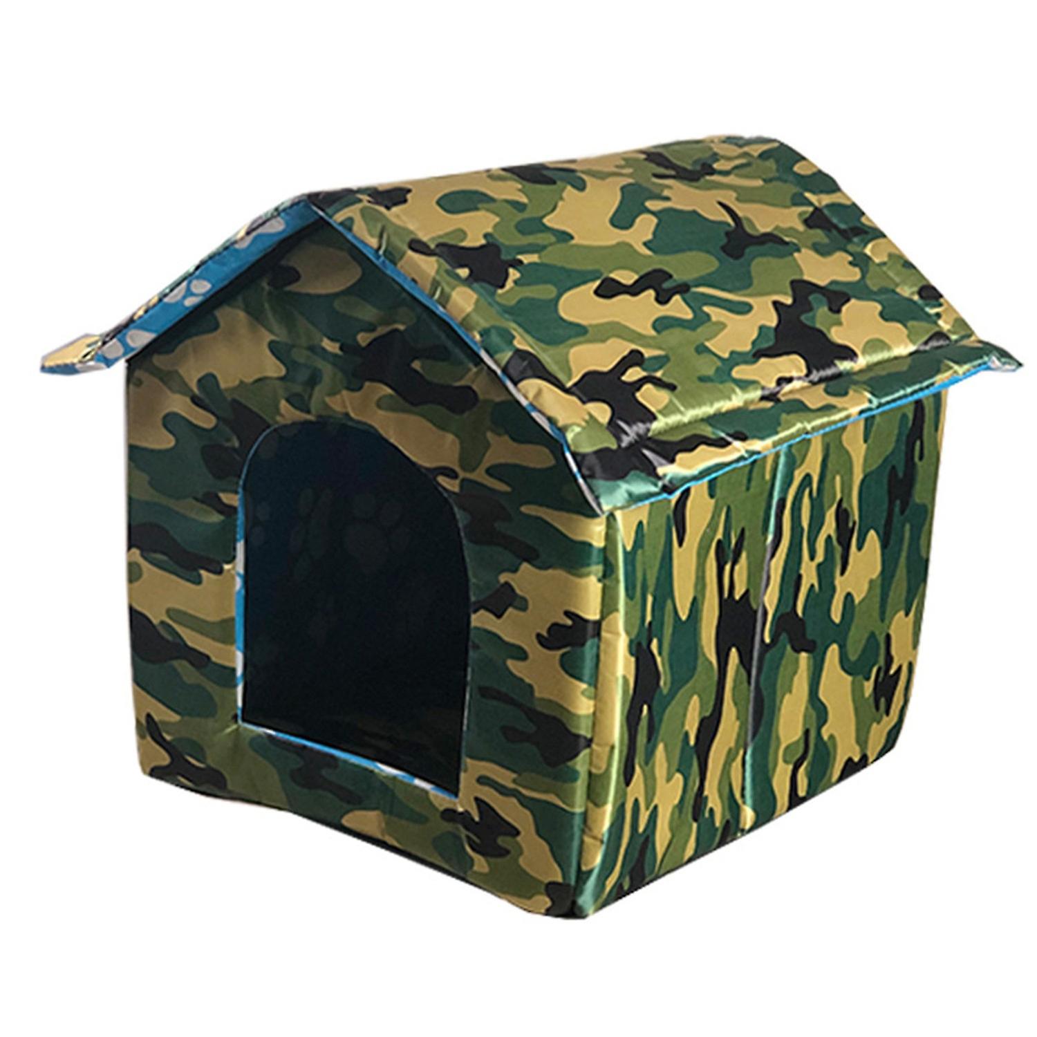 ZHOUBA Waterproof Dog House Lovely Wear-Resistant Foldable Pet Shelter for Home