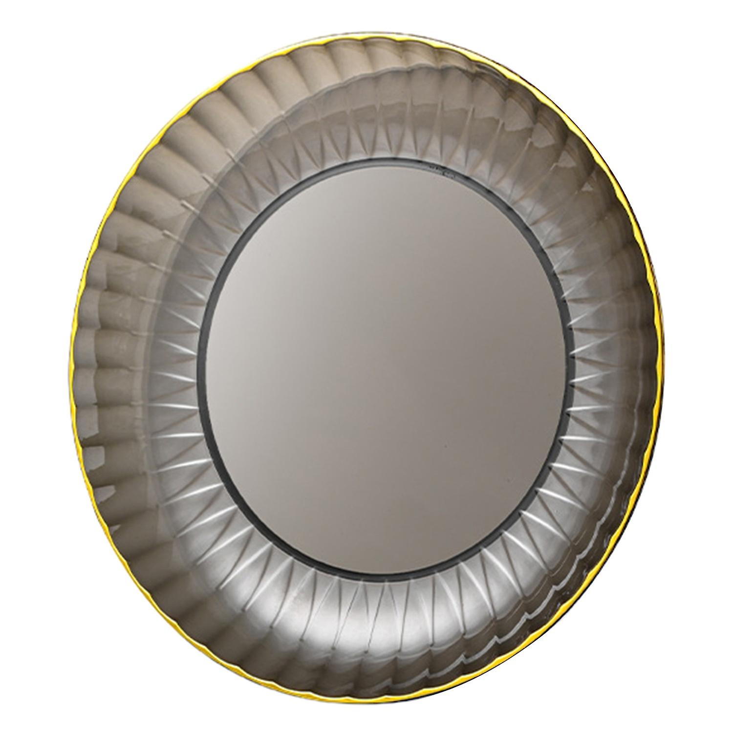 ZHOUBA Transparent Bone Dish Stackable Golden Edge Dessert Nuts Snack Plate for Dining Room