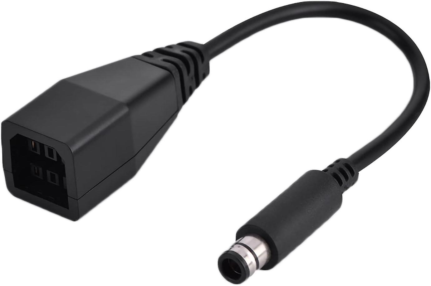 Power Supply Converter Cord Transfer Cable for Microsoft for Xbox 360 to for Xbox 360 E, with Black