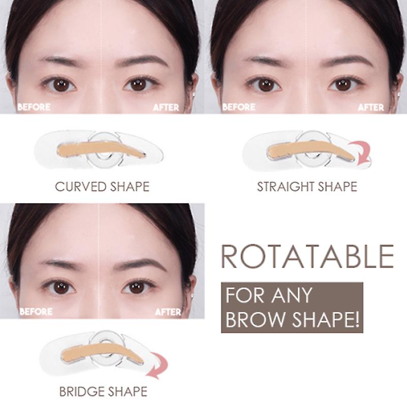 Adjustable Eyebrow Stamp Portable Three Type Eyebrows Makeup Tools New