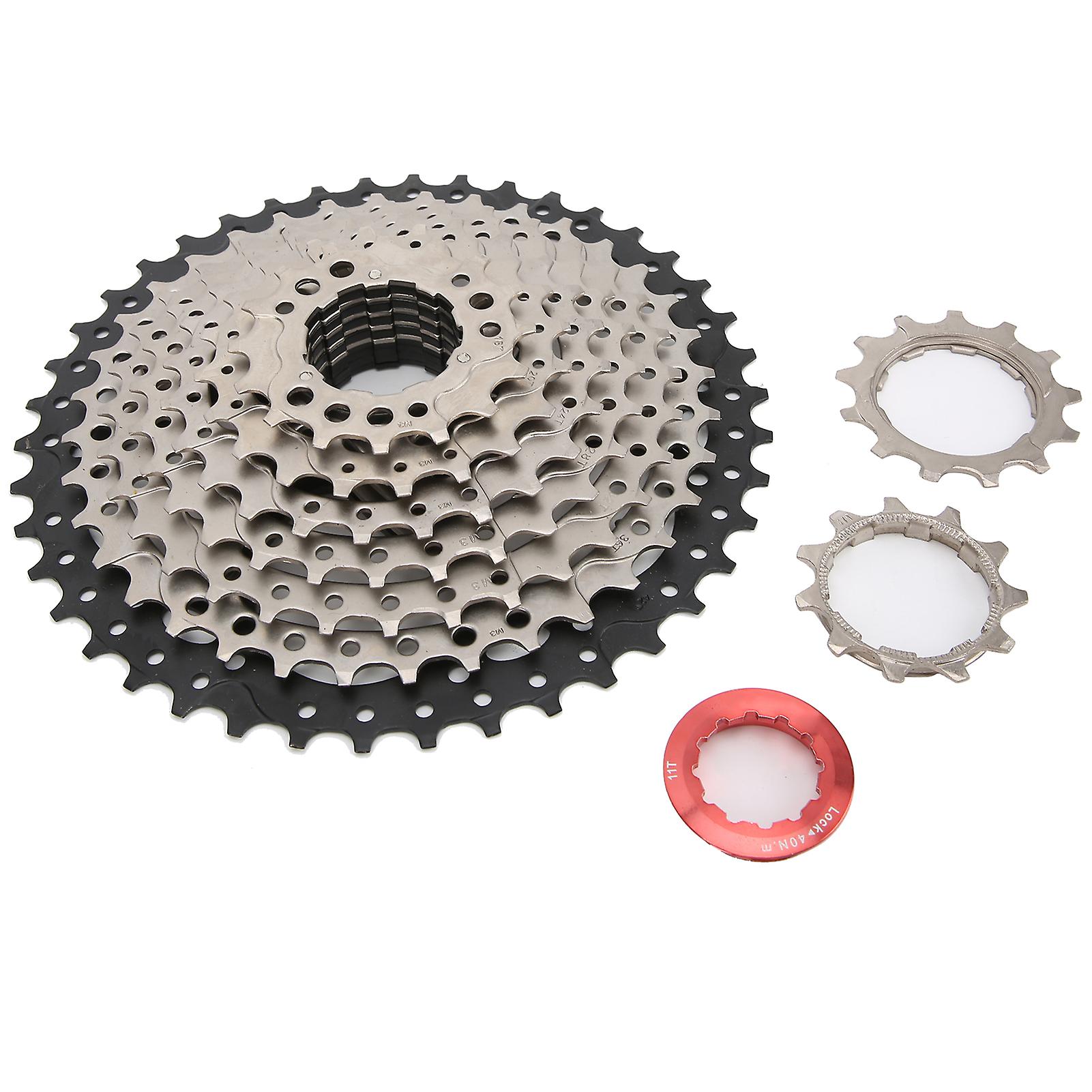 ZTTO 9 Speed Cassette 11‑42T Mountain Bike Freewheel Cassette Sprocket for Road Bicycle
