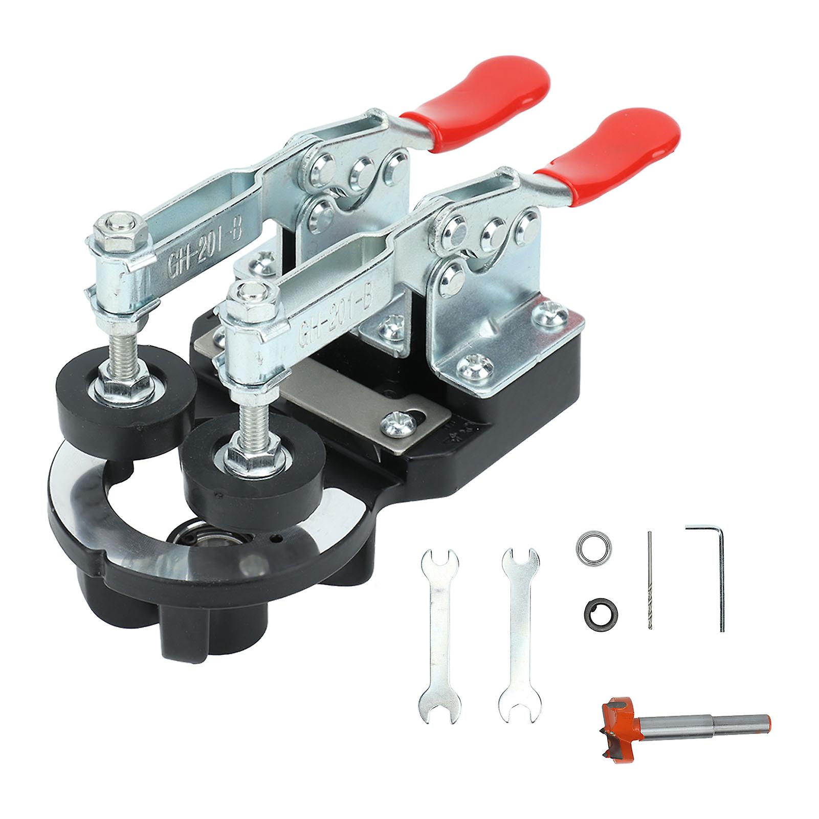 Hole Drilling Guide Locator Fast Accurate Positioning Rust Proof Woodworking Hinge Opener for Cabinet