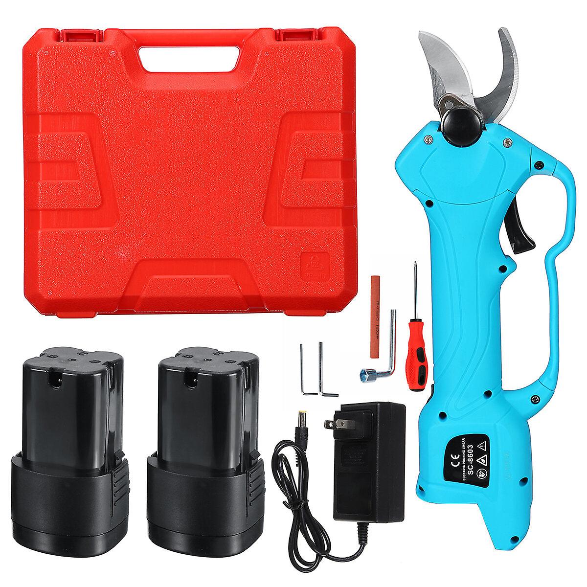 16.8V 2000mah 25-32mm Cordless Secateur Electric Pruning Shear Telescopic Pole Branch Cutter Scissor
