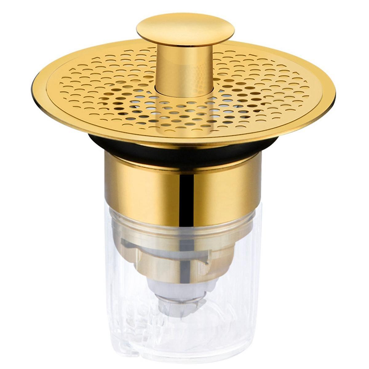 Sink Drain Stopper Floor Drain Filter Bathroom Wash Sink Basin -Up Core Drain Hair Anti-Blocking St