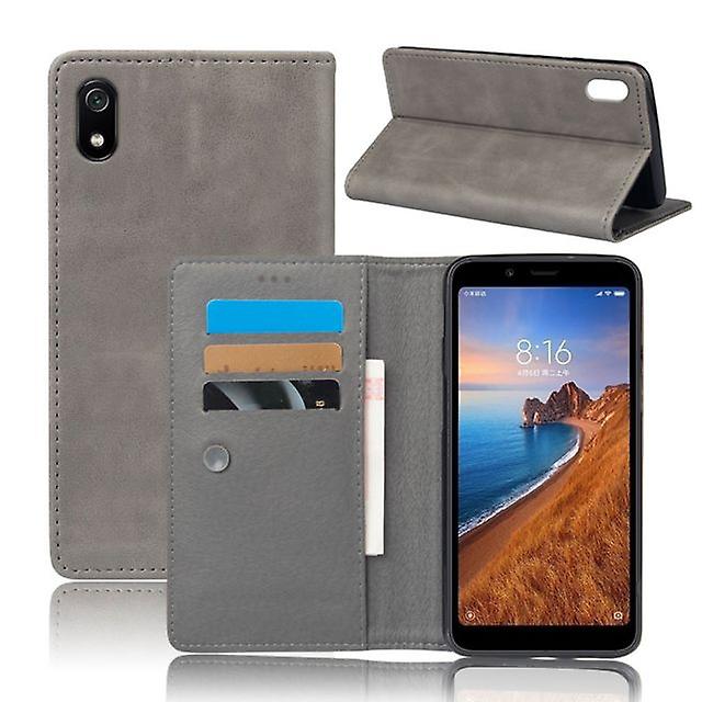 Multifunctional Leather Holster Cover for Redmi Note 3 - Gray