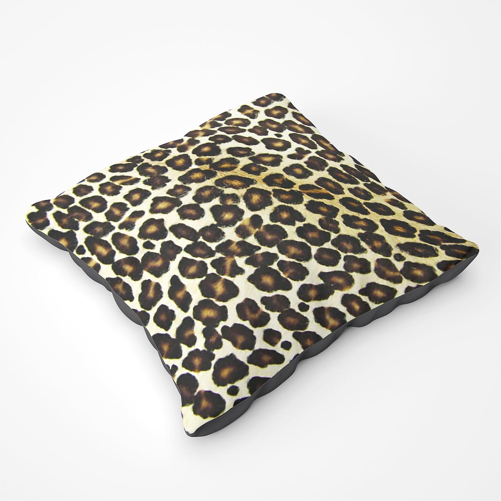 Leopard Hide Print Floor Cushion