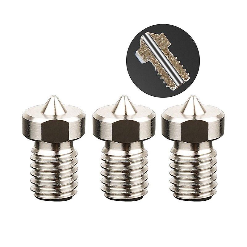 KINGROON 3D Printer Accessories TC4 High Quality E3D Titanium Alloy Nozzle 0.2mm High Temperature Pr