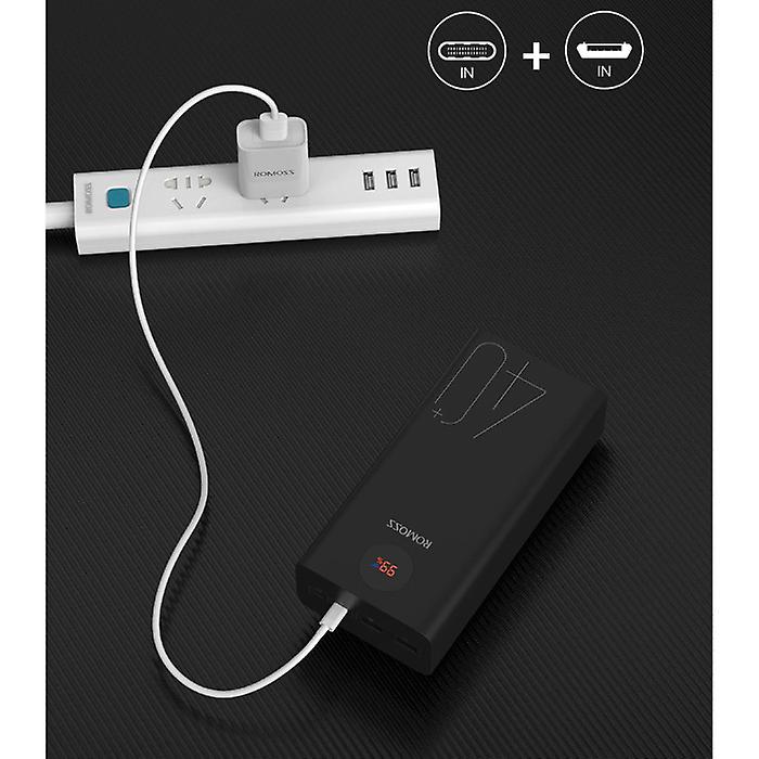 Power Bank Portable 18650 Avec Porte-clés - Chargeur Externe Sans Batterie (Blanc)