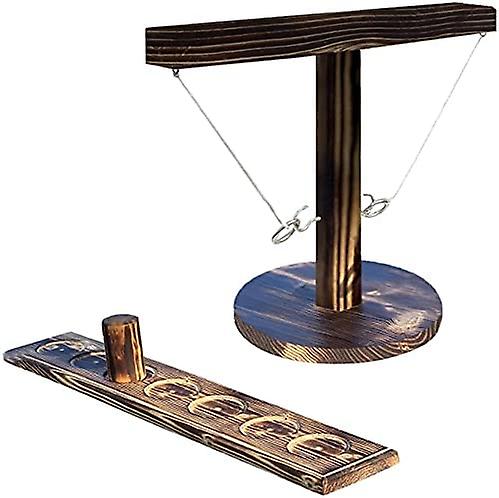 Hooks Ring Toss Game with Shot Ladder Bundle Round 7 Holes