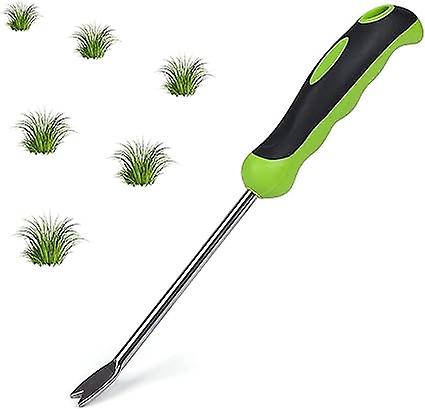 Manual Weeding Root Fork, Grass Fork Steel, Stainless with Handle, Gardening Fork Tool for Digging, Weeding, Loosening, Gifts for Gardeners and Plant