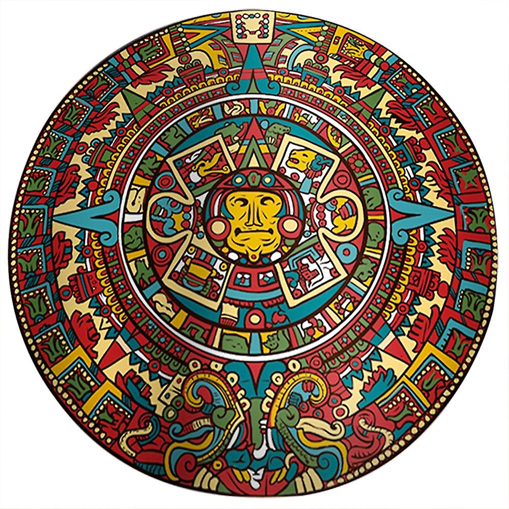 Non slip Round Mat Sitting Pad Area Rugs Washable Rug Rotray Chair Mat Bedroom 100cm