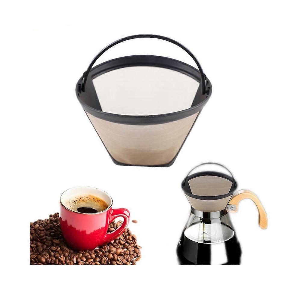 3pcs Reusable Coffee Filter, 3pcs Permanent Coffee Machine Filter for Making Manual Coffee