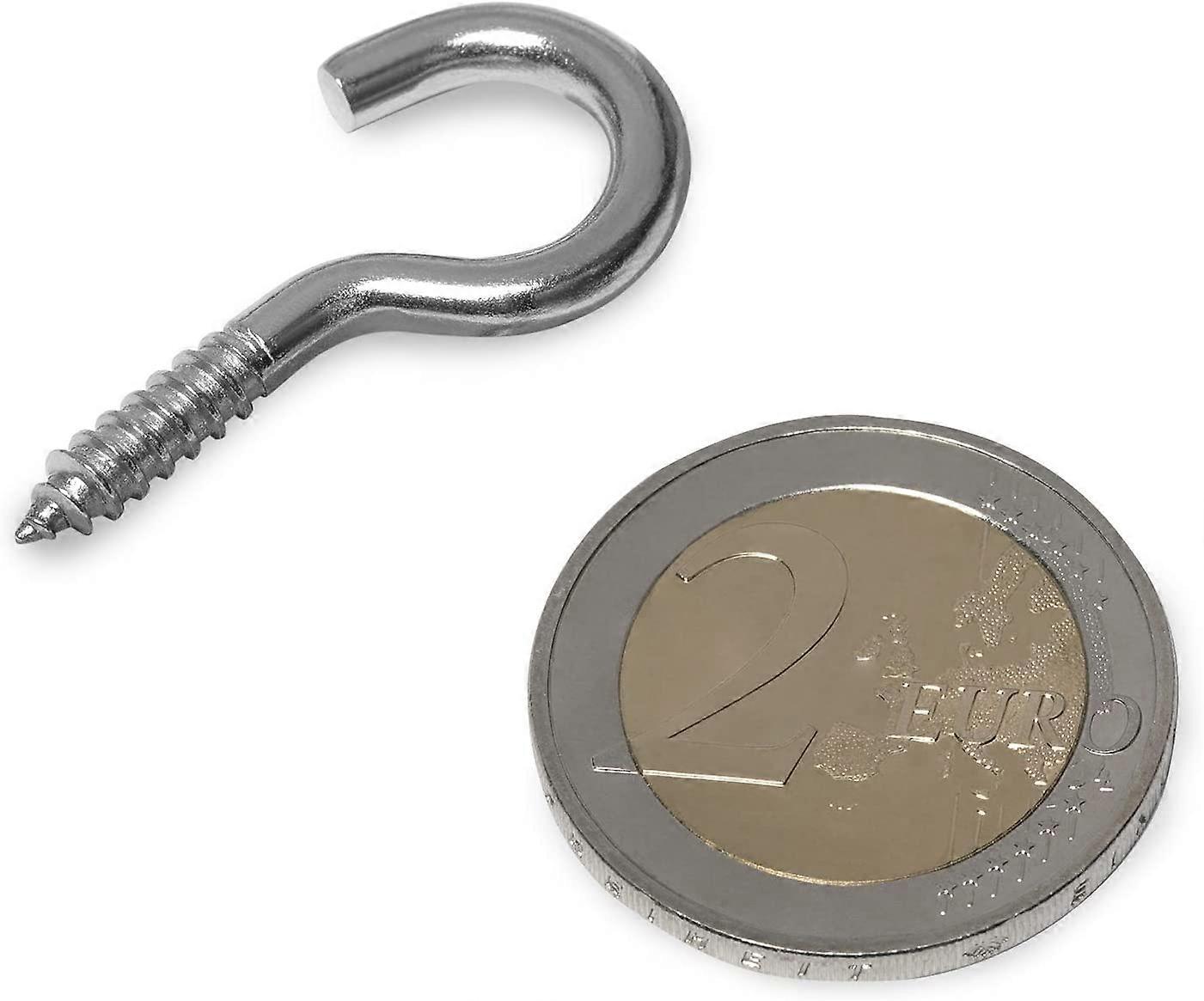2pcs Cup screw hook with wood thread M5*65