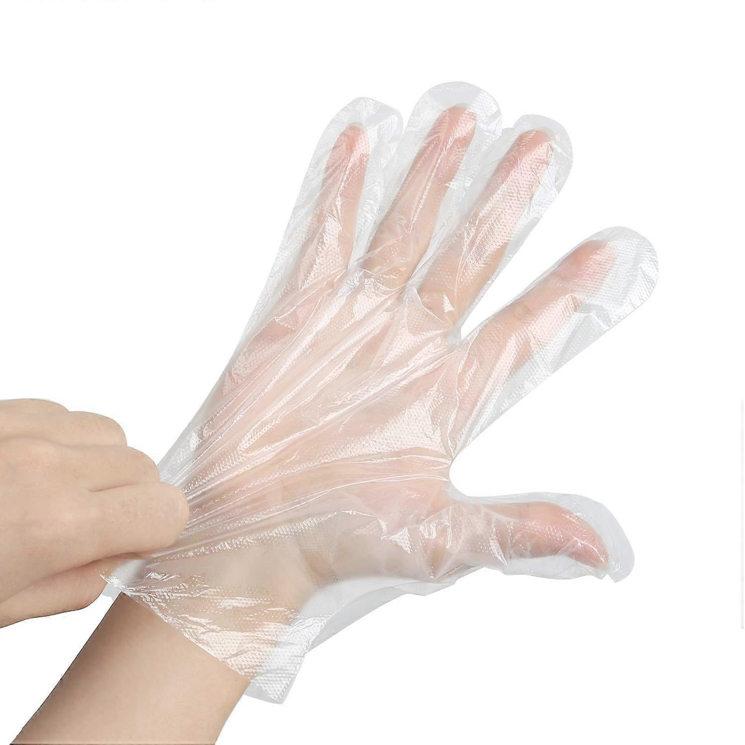 Transparent Disposable Gloves - Foil Gloves for Kitchen, Restaurant, Cooking