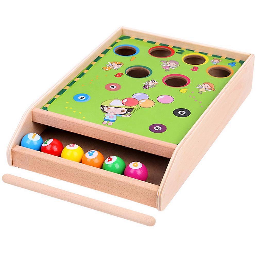 1 Set Mini Pool Table Playset Interactive Table Ball Game Kit for Toddler Kindergarten Preschool